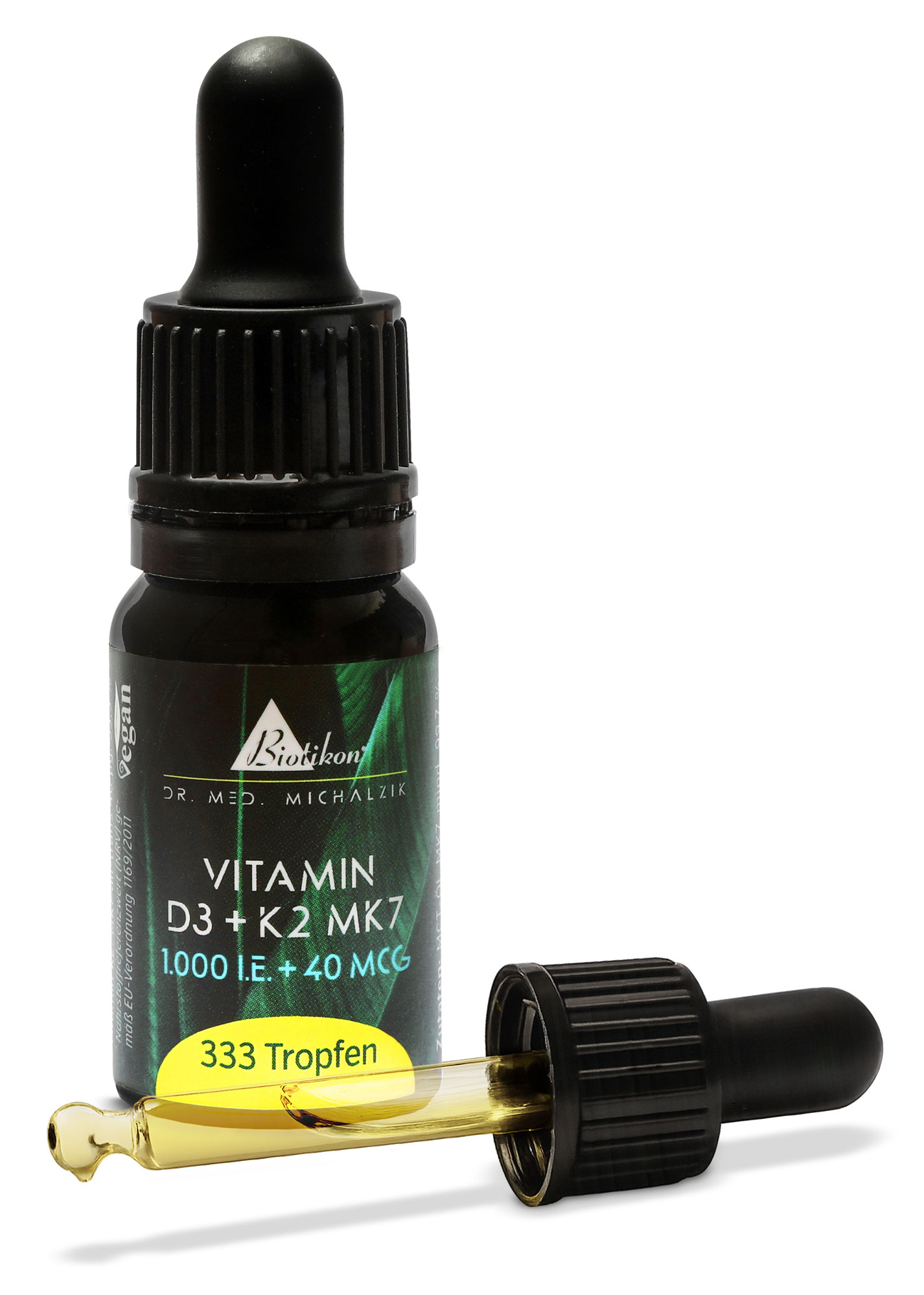 Vitamine D3 + K2 MK7, 1 000 UI + 40 µg (10 ml)