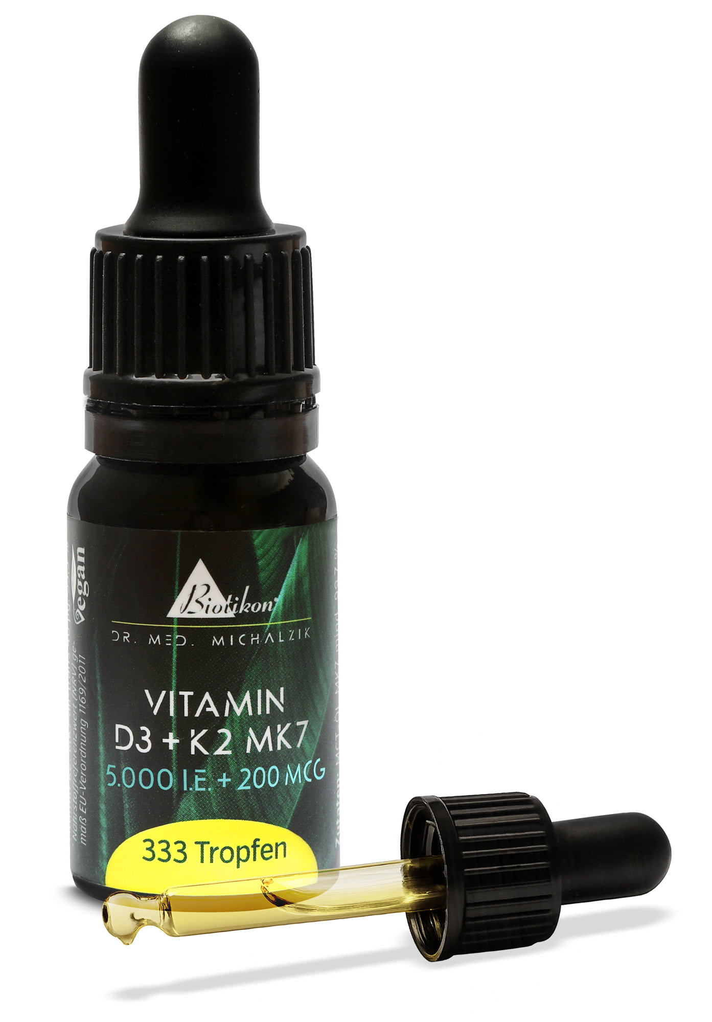 Vitamine D3 + K2 MK7 forte, 5 000 UI + 200 µg