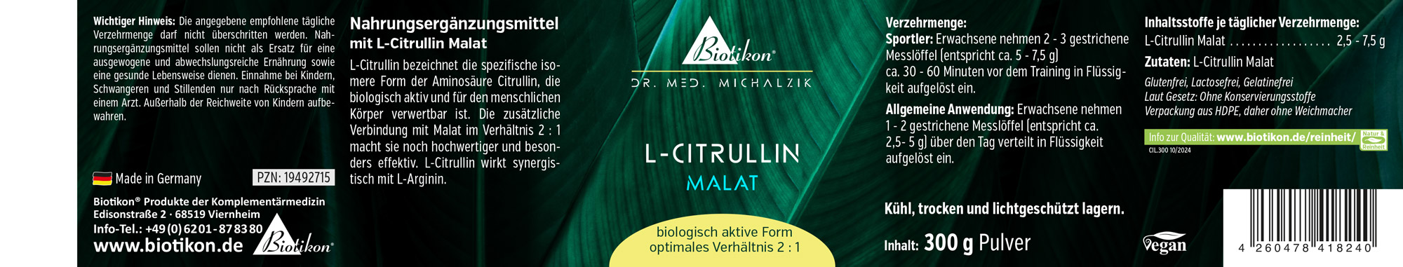 Malate de L-citrulline en poudre