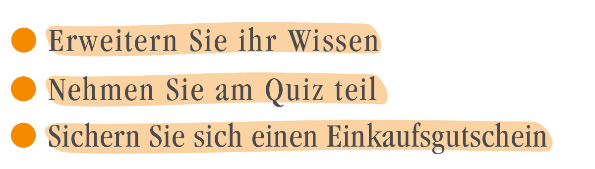 Wissen, Quiz, Einkaufsgutschein