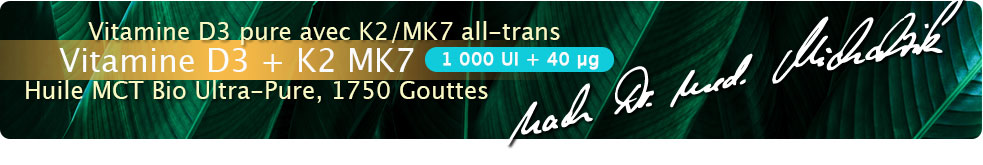 Vitamine D3 + K2 MK7, 1 000 UI + 40 µg (50 ml)
