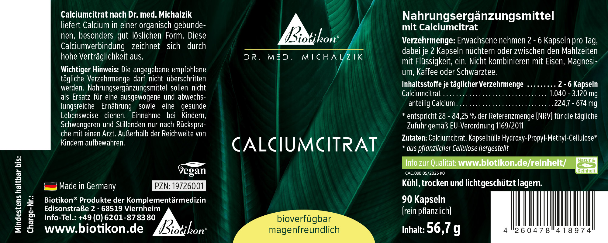 Citrate de calcium